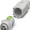 Plug, 2 pole + PE, push-in, straight, 1088671