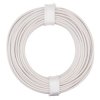 Donau 125-015 Elektronik Strand 1x0.25 mm² White 10 m Durable Wire