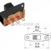 Przełącznik suwakowy 2-poz 1-tor 3p h=6mm