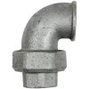 Screw connection, 25 bar, malleable cast iron, hot-dip galvanized, for mechanical engineering, external pipes, cold water pipes,