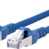 kabel LAN Metz Connect 1308451544-E, 1 szt., RJ45, CAT 6a, S/FTP, 1.50 m, niebieski