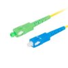 PATCHCORD ŚWIATŁOWODOWY SM SC/APC-SC/UPC SIMPLEX 3.0MM LSZH G657A1 5M ŻÓŁTY LANBERG