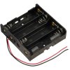 TRU COMPONENTS TC-13220716 Battery tray 4x 18650 76x79x21 mm with cable