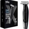 Maszynka do strzyżenia brody, Maszynka do strzyżenia włosów, Trymer do włosów na ciele Braun, możliwość mycia, czarny