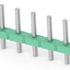PCB terminal, 7 pole, pitch 5 mm, 12 A, pin, green, 282832-7