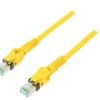 Patch cord S/FTP 6a linka Cu PUR żółty 2m 27AWG Żyły: 8 09488485745020