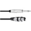 Omnitronic 30225170 Audio Cable Black 3m High-quality signal transmission