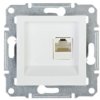 ASFORA Gniazdo komputerowe pojedyncze RJ45 kat.5e bez ramki białe EPH4300721