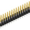 Pin header, 30 pole, pitch 2.54 mm, straight, black, 10055170