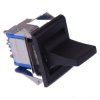7639AD Black Paddle On-Off-On Snap-In Rocker Switch SPDT 4A 30VDC
