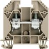 Through terminal block, screw connection, 1.5-25 mm², 2 pole, 76 A, 8 kV, black, 1833420000