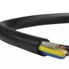 Przewód prądowy H05VV-F / OWY 500V 5x1,5 warsztatowy czarny linka Elektrokabel /100m/