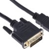 Kabel HDMI 1m A: HDMI B: Pojedyncze połączenie DVI-D A: Męskie B: Męskie High Speed