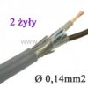 Kabel LIYCY 2x0,14mm2; w ekranie; linka CU