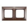 Ramka podwójna brązowa DR2/46 Kontakt Simon54