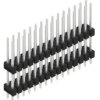 Pin header, 30 pole, pitch 2.54 mm, straight, black, SL1412230Z