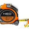 Miara zwijana stalowa, taśma miernicza 5m x 25mm z magnesem, dwustronny nadruk 67-195 NEO TOOLS