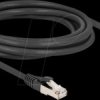 80641 RJ45 Network Cable Cat.8.1 S/FTP plug 45° right angled to plug s