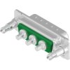 D-Sub plug, 3 pole, 3W3C, equipped, straight, solder pin, 303W3CPXX69E60X