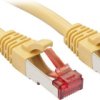 kabel LAN LINDY 47767, 1 szt., RJ45, CAT 6, S/FTP, 7.50 m, żółty