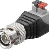 Kostka zaciskowa 2-pinowa Wtyk BNC mocowanie zaciskiem wciskanym