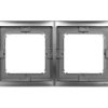 Simon Basic Neos Ramka Podwójna Ip44 Stal Inox Bmrc2b/21