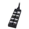 Rozgałęźnik, PIN: 5, wejście: 8 x M12 gniazdo żeńskie, na przewodzie 4m, 24V, 2A DB12-5A8CAB-DPS7B04