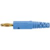 Schützinger DI FK 8 L Au/BL Spring-loaded Plug 4mm Blue 1pc