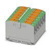 Blok rozdzielczy PTVFIX 12X2,5 GN, zielone złącze przemysłowe - 12 punktów przyłączeniowych o przekroju 2,5mm2 /10szt./