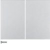BERKER K.5 Przycisk podwójny aluminium lak 85142177 HAGER